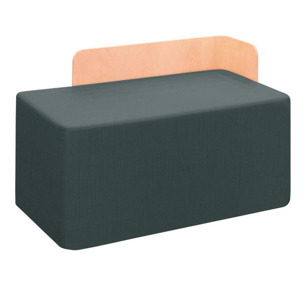 Pouf rectangulaire KOP dossier à gauche