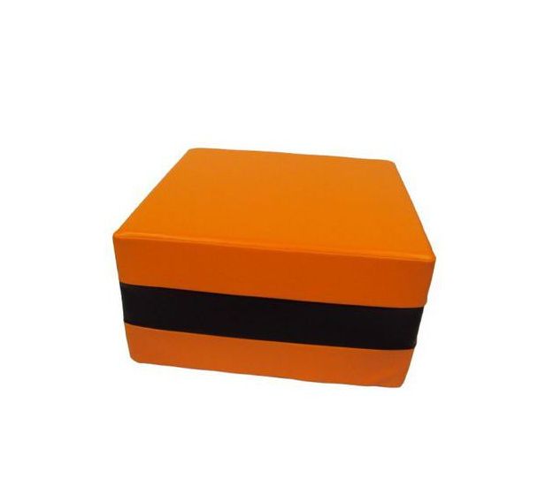 Pouf réglisse carré LXHXP:62x33x62 cm