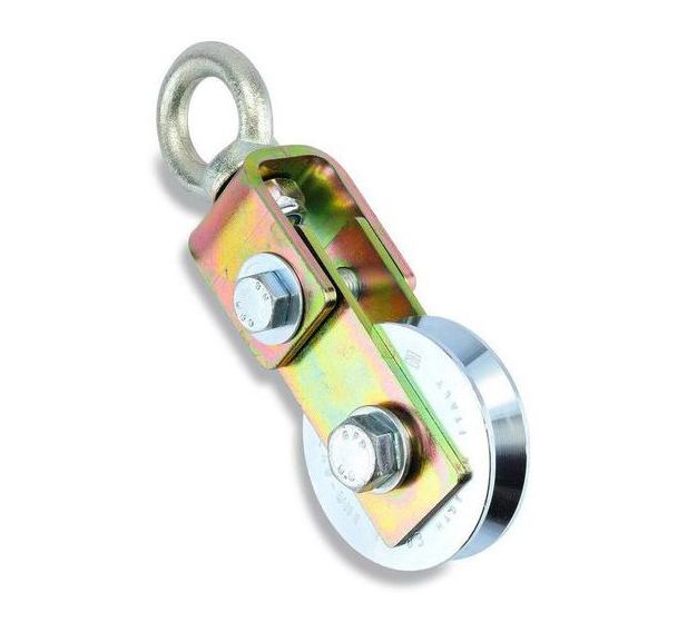 Poulie orientable pour but de basket charpente