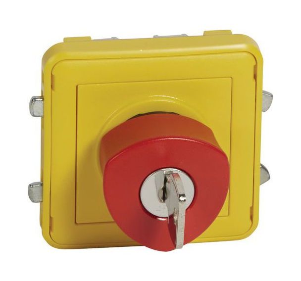 Poussoir à déverrouillage à clé avec un jeu 2 clés