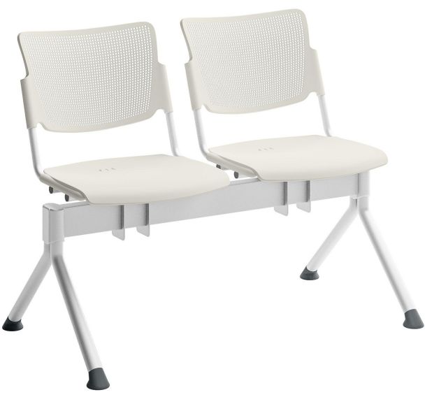 Poutre campus polypropylène pour visiteur - 2 places - Quadrifoglio