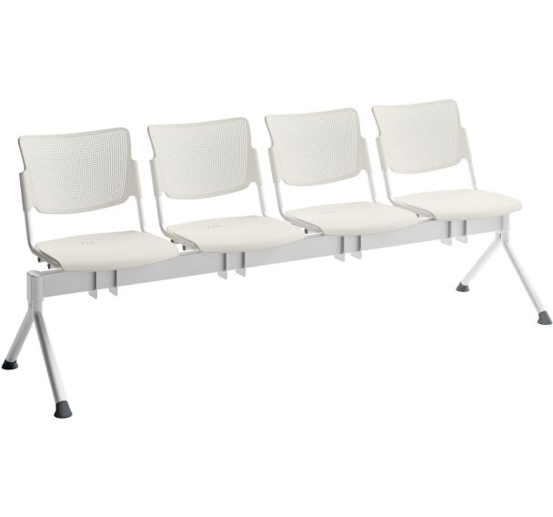 Poutre campus polypropylène pour visiteur - 4 places - Quadrifoglio