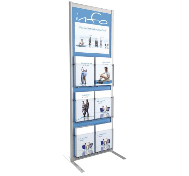 Présentoir Info sur pieds