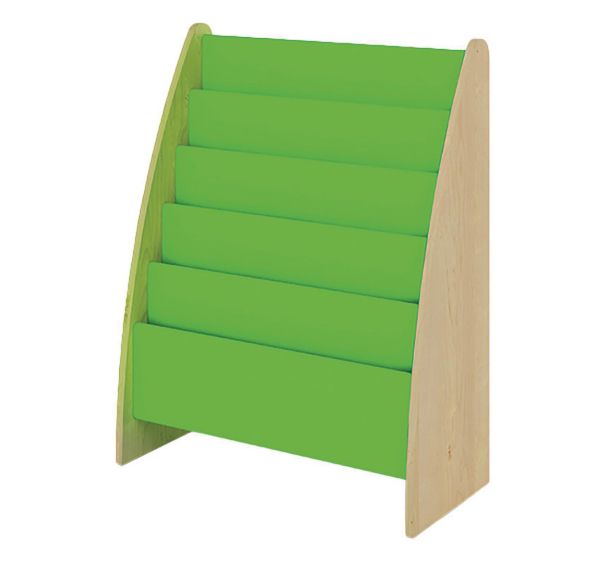 Présentoir à livres Basik 72 x 34 x 92 cm - hêtre/vert