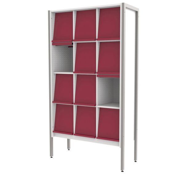 Présentoir à revues Ellipse structure tube - Manutan Expert