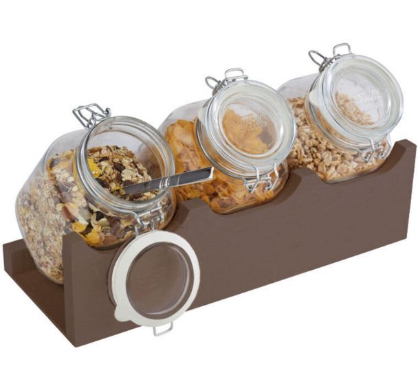 Présentoir de bocaux à céréales Bridge