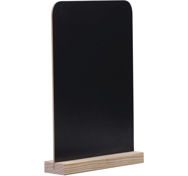 Présentoir de table ardoise et bois - A4 ou A5 - Bi-Silque