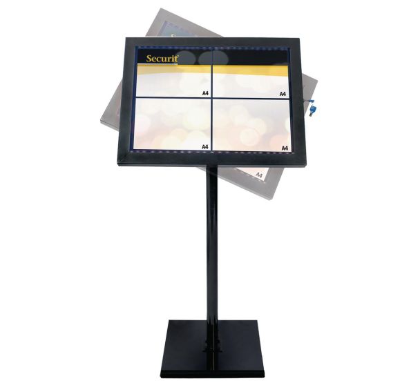 Présentoir led 144x50x5 cm noir - Black star