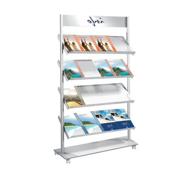 Présentoir mobile pour brochures Rico