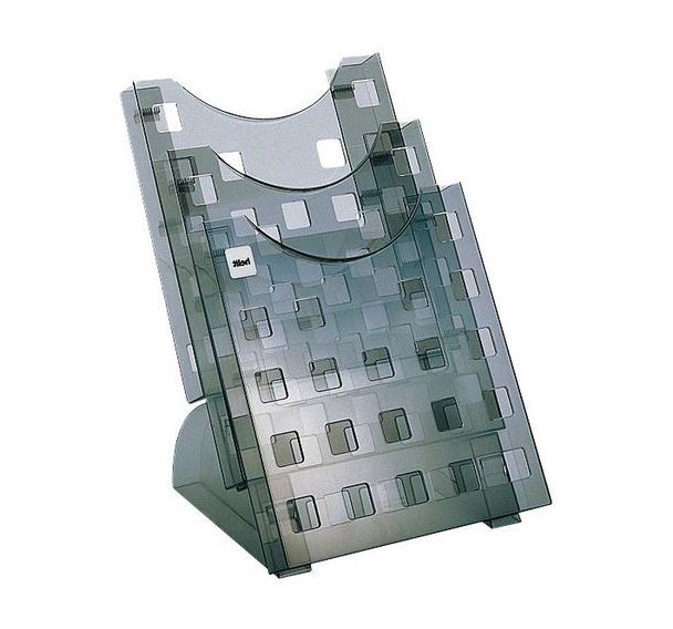 Présentoir pour brochures Helit A4, 3 compartiments