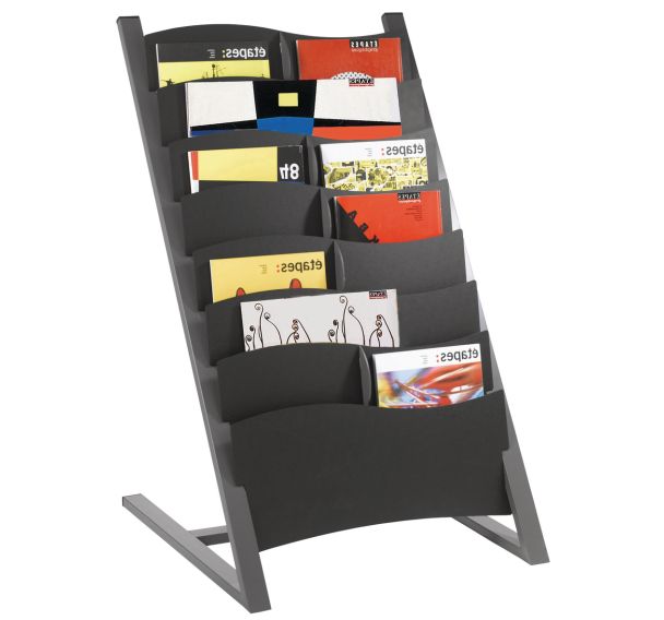 Présentoir sur pieds noir