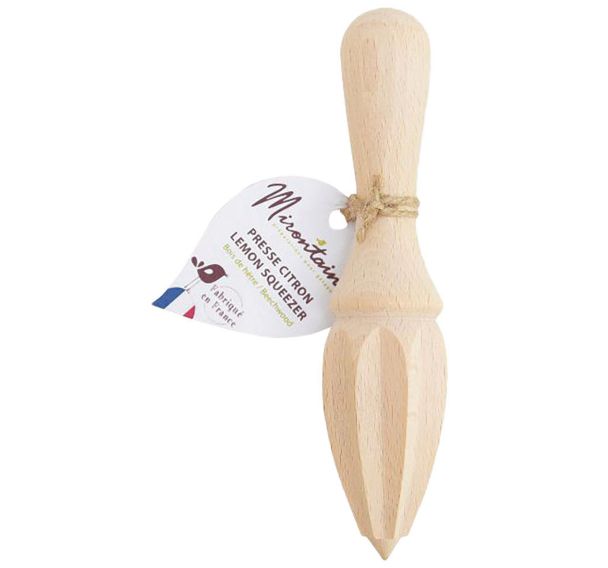 Presse-citron 16 cm en bois de hêtre - Mirontaine