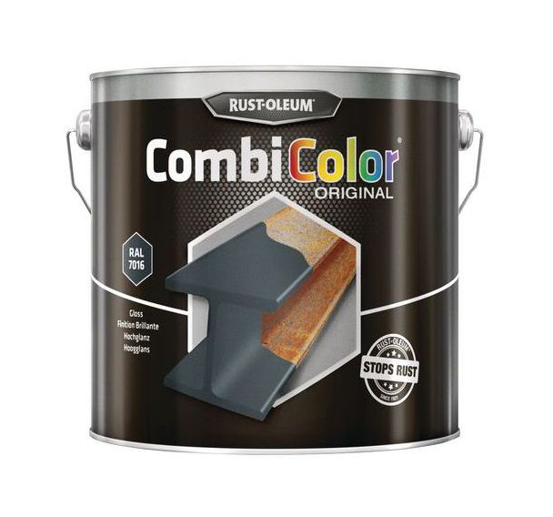 Primaire et finition combicolor gris anthracite - RustOleum - 2500 mL