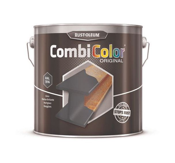 Primaire et finition combicolor gris anthracite - RustOleum - 2500 mL