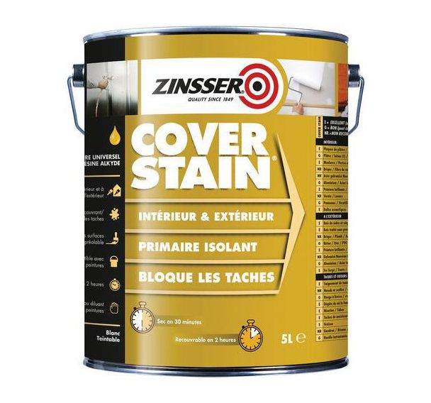 Primaire isolant intérieur et extérieur  CoverStain - Zinsser