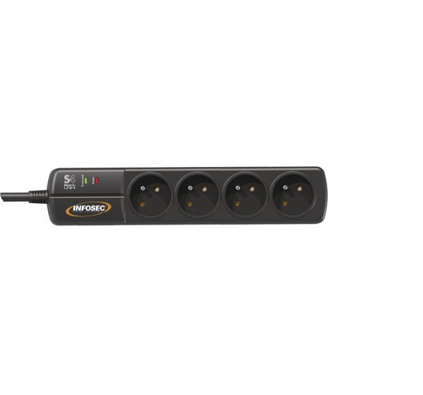 Prise Parafoudre Infosec S4 Black Line II