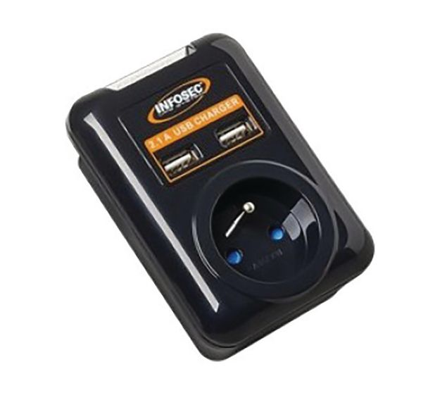 Prise S1 USB-A parafoudre et parasurtenseur