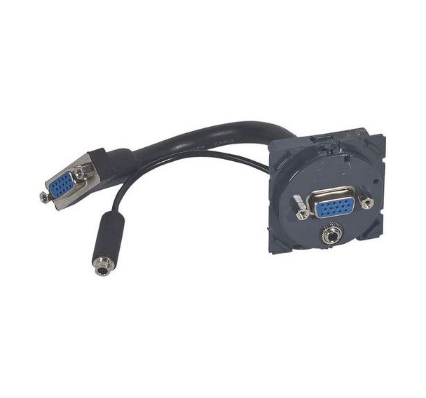 Plastron VGA et jack 3,5mm gamme Céliane - Legrand