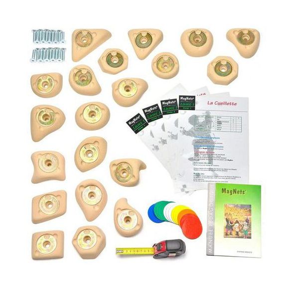 Prises d'escalade de couleurs pour enfants