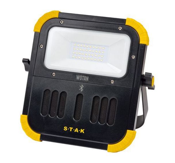 Projecteur LED rechargeable avec enceintes Bluetooth