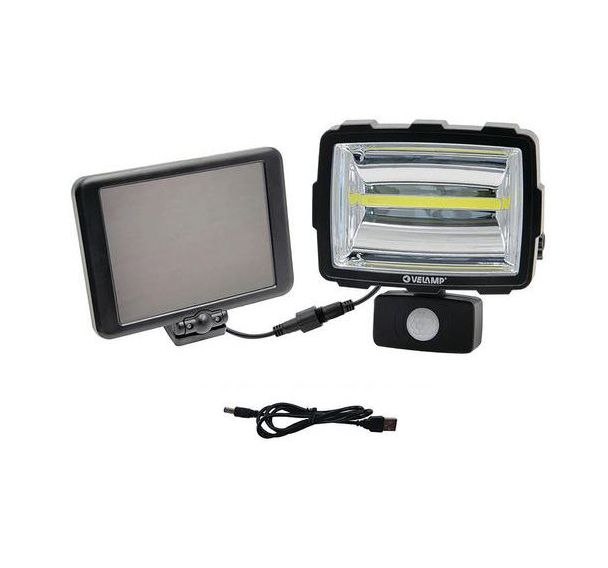 Projecteur LED rechargeable solaire INCA avec détecteur