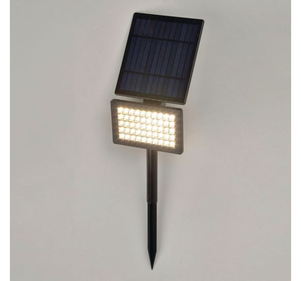Projecteur solaire de jardin jardin à piquer noir