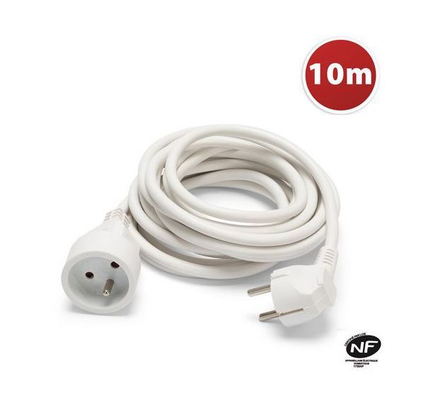 Prolongateur 10 mètres, 16A H05VV-F3G1.5MM2