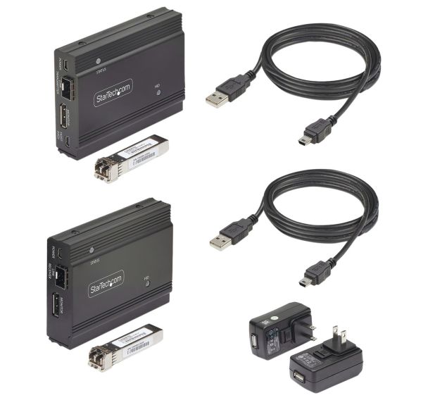 Prolongateur KVM DisplayPort sur Fibre Optique, 4K 60Hz, 300m StarTech