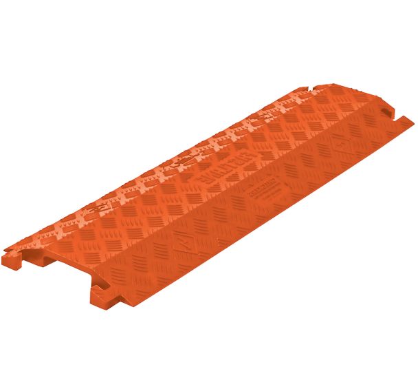 Protecteur de câble 1 canal fast lane® 27.3cmx91,4cm orange