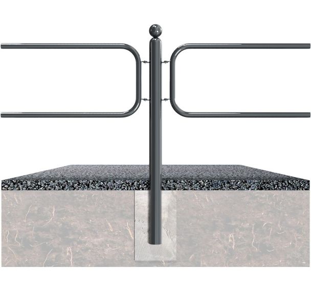 Protection de bordure avec barre transversale en acier plat - Schake