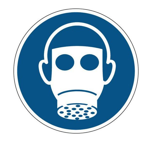 Protection des voies respiratoires obligatoire rigide 20 cm