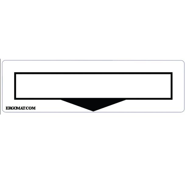 Protection pour étiquette marquage au sol DuraStripe - Blanc - Ergomat