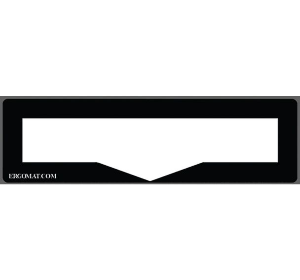 Protection pour étiquette marquage au sol DuraStripe - Noir - Ergomat