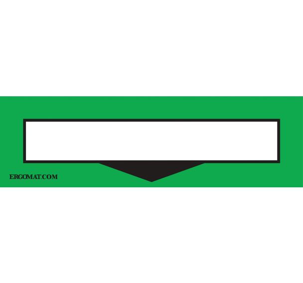 Protection pour étiquette marquage au sol DuraStripe - Vert - Ergomat