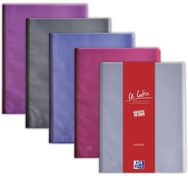 Protège-Docs Oxford Le Lutin Vision A4 30Poch Pvc Assorti