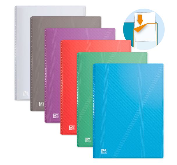 Protège-Documents Hawaï A4 160 vues / 80 Pochettes Couverture Polypro Coloris Assortis