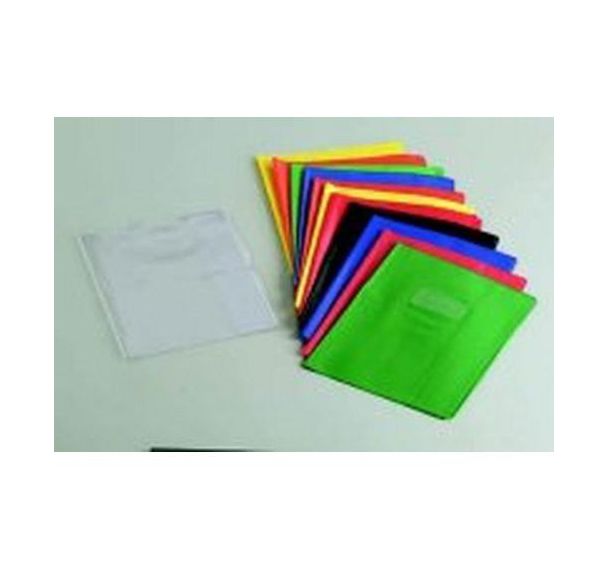 Protège-cahier 2 grands rabats plastique 17x22 cm 18/100e - Purple