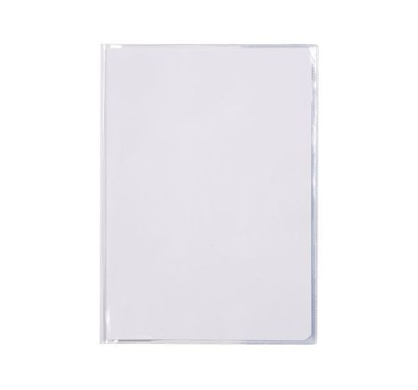 Protège-cahier+Marque-page Cristal Luxe 22/100ème 21x29,7 transparent incolore + porte étiquette