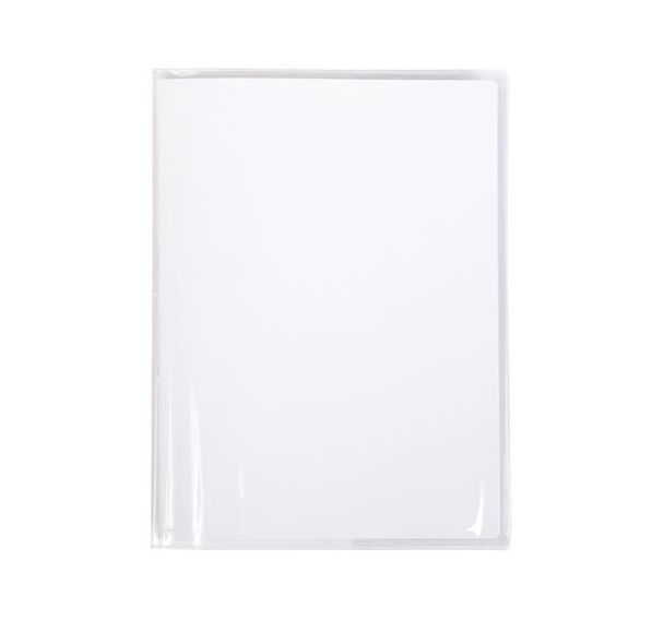 Protège-cahier+Marque-page Cristal Luxe 22/100ème 24x32 transparent incolore + porte étiquette