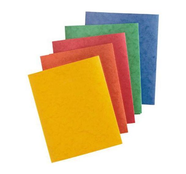 Protège-cahier carte lustrée forte 2 rabats 225g 17x22 - Exacompta