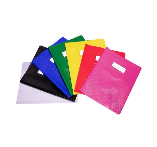 Protège-cahier plastique 17x22 cm épaisseur 12/100e