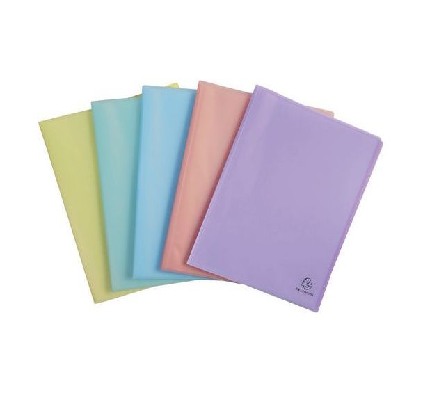 Protège-document en polypropylène semi rigide pastel 40 vues