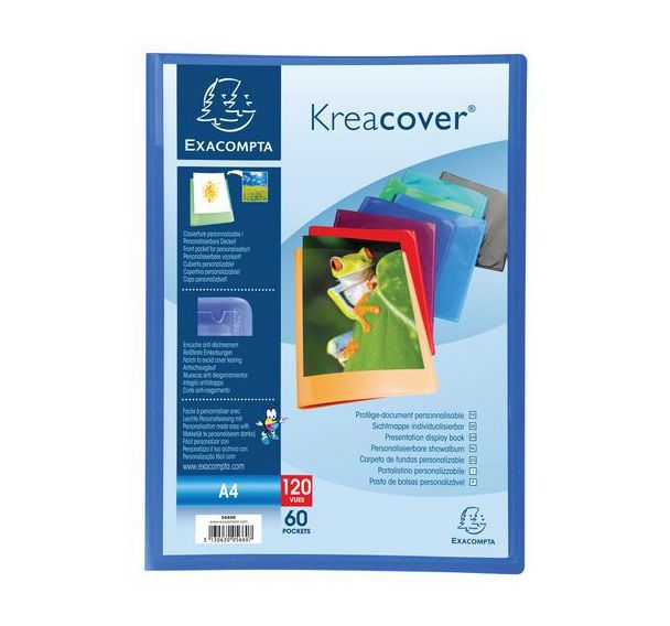 Protège-documents PP semi rigide kreacover® 120 vues A4 set de 8