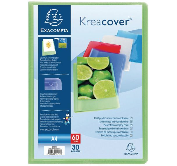 Protège-documents en PP semi rigide kreacover® 100 vues A4