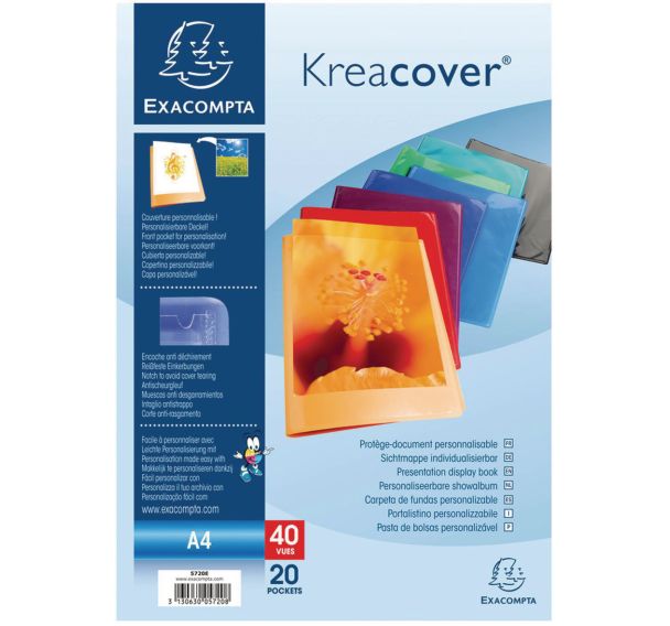 Protège-documents en PP semi rigide kreacover® 40 vues A4
