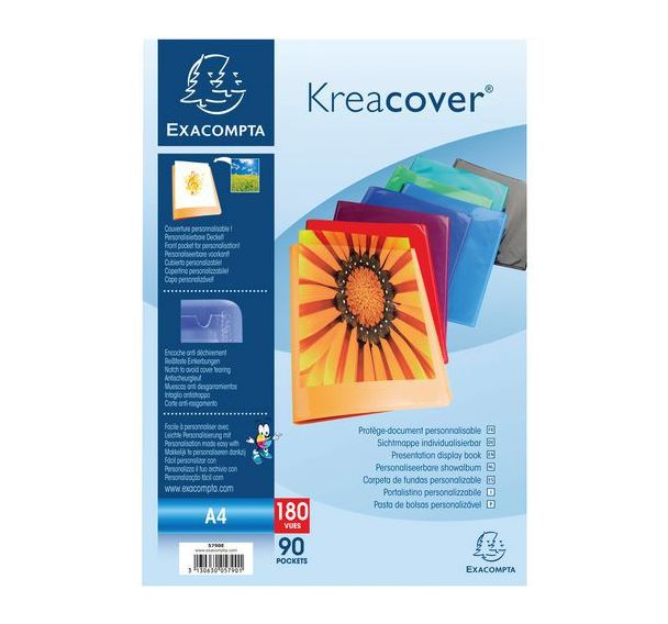 Protège-documents en PP semi rigide kreacover® A4
