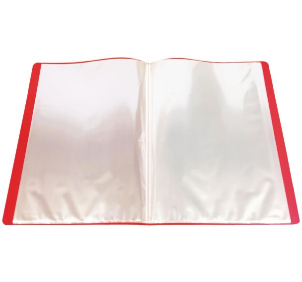 Protège-documents polypropylène 100 vues A4 - Rouge