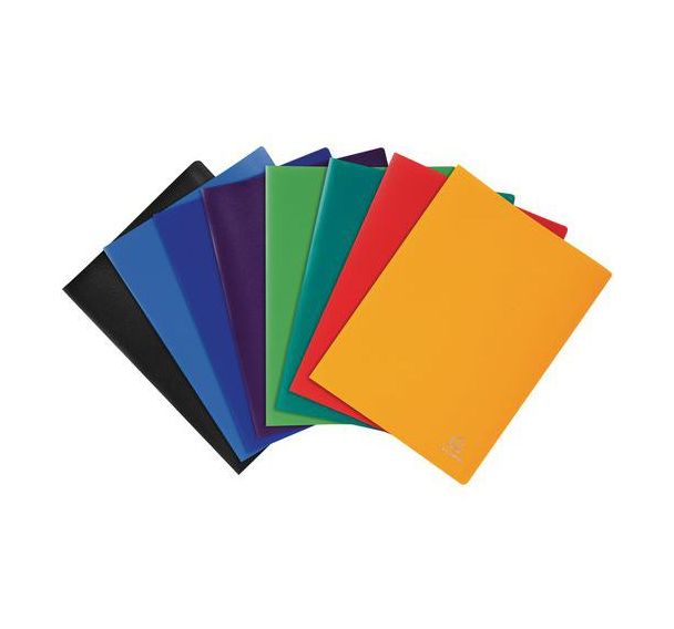 Protège-documents polypropylène opaque souple 200 vues - Coloris assortis - Lot de 8