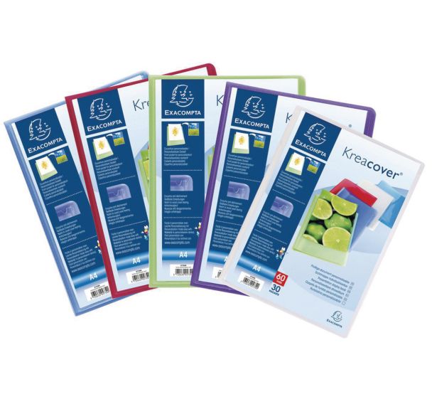 Protège-documents polypropylène semi rigide Kreacover Chromaline - A4