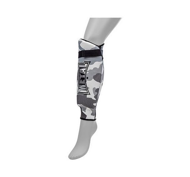 Protège Tibia Coton Métal Boxe Elast Noir